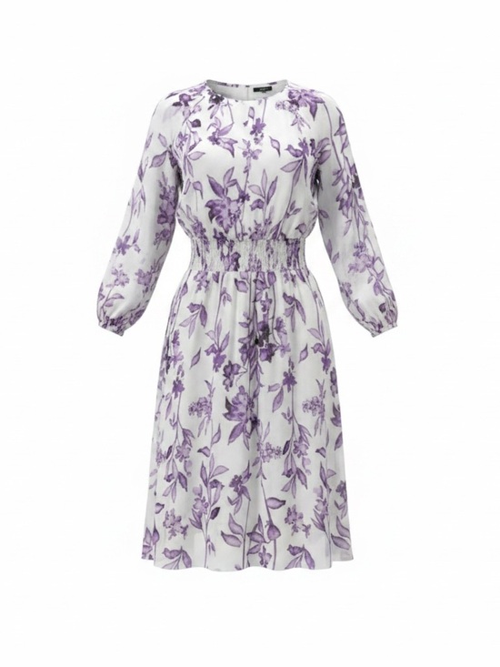 Dresses & Skirts - Lane Bryant Women’s Size 26 Purple Floral Maxi Dress NWT Plus Size Long Sleeve